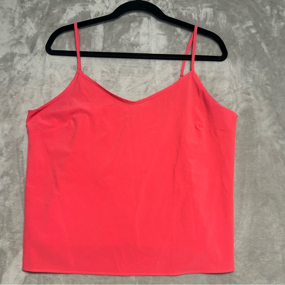 Nanette Lepore Adjustable Camisole Tank Top Women’s Large Pink Layering Office